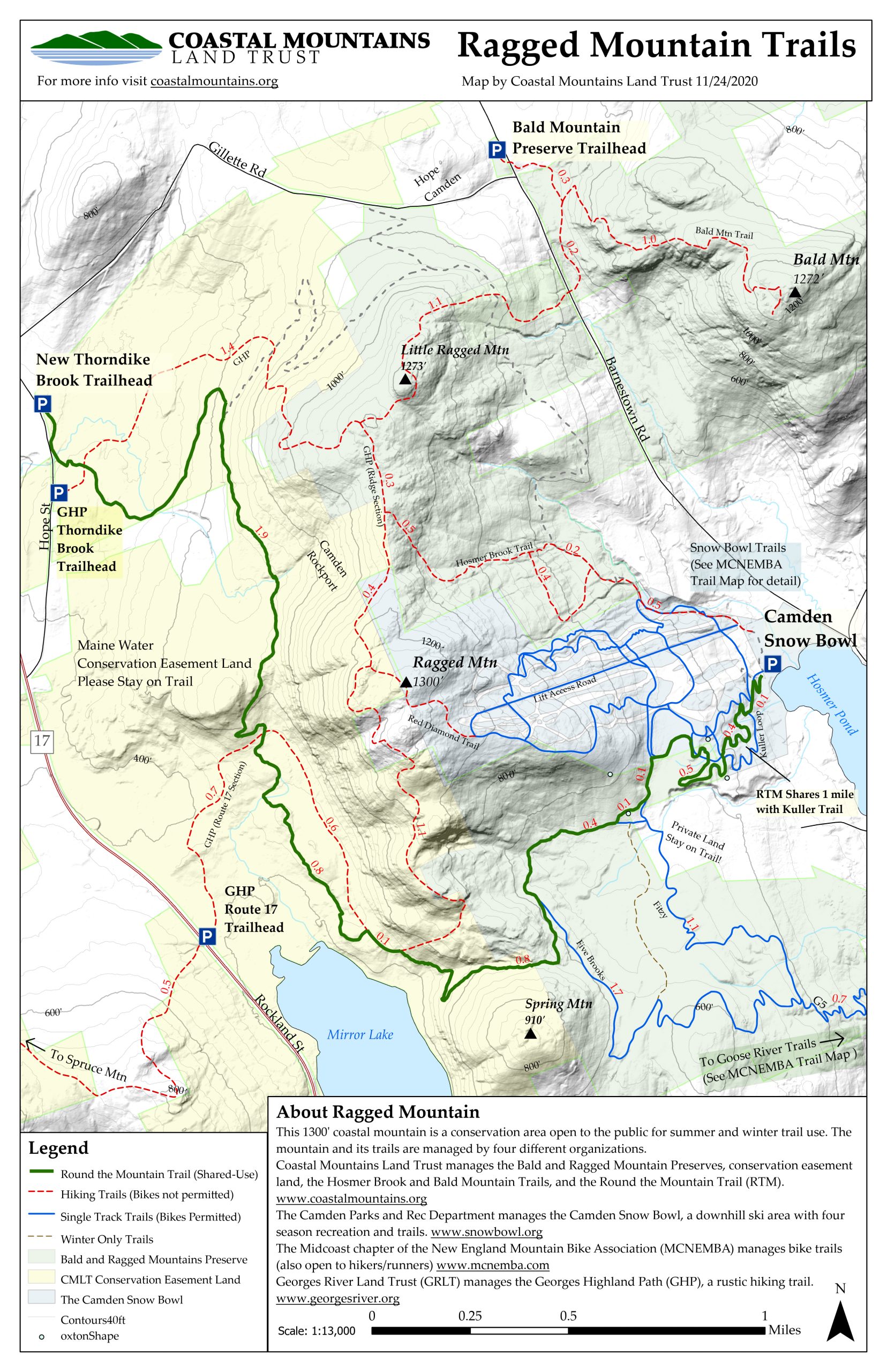 Ragged Mountain Preserve And Round The Mountain Trail Coastal